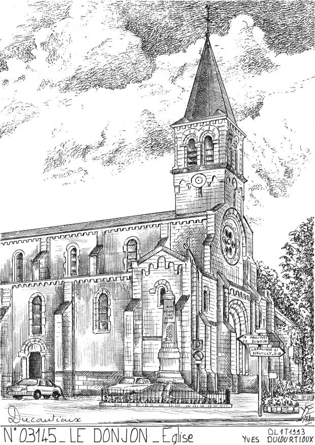 N 03145 - LE DONJON - église